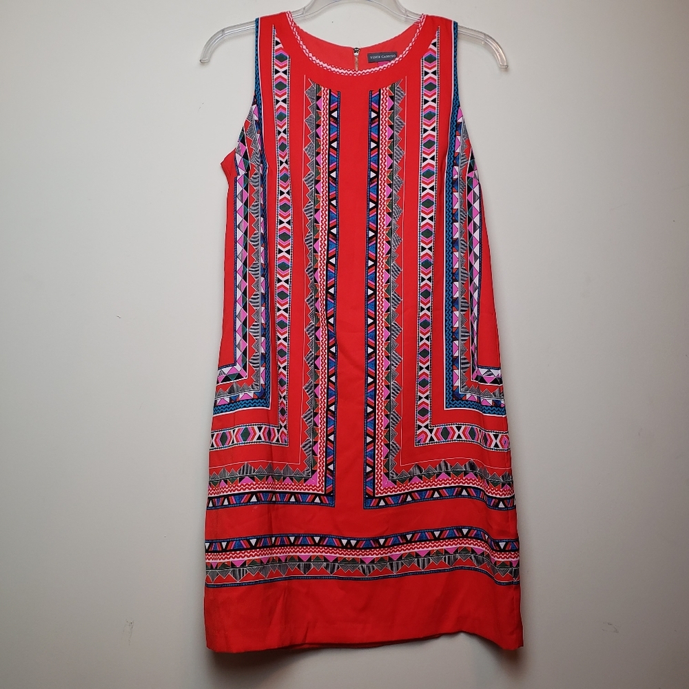 NWOT VINCE CAMUTO Sleeveless Orange Shift Dress